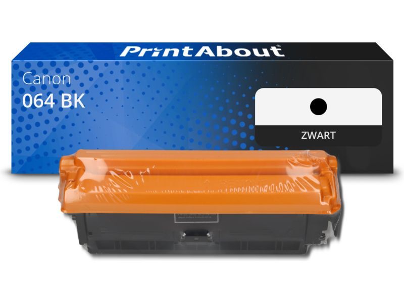 PrintAbout Toner 064 BK Zwart geschikt voor Canon