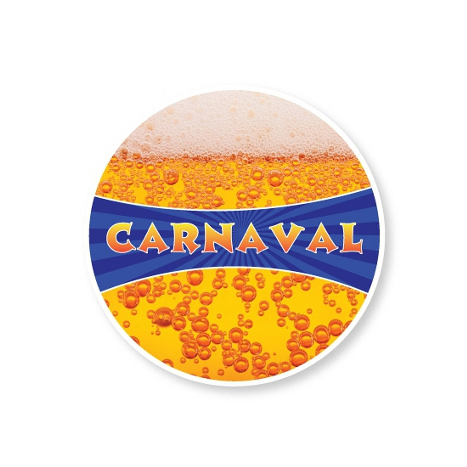 Shoppartners 100x Bierviltjes Carnaval - feestartikelen/versiering