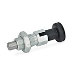 Ganter Normelemente GN 717-8-M12X1,5-CK-ST - vergrendelingsbouten, zilver, 2 stuks