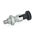 Ganter Normelemente GN 717-8-M12X1,5-CK-ST - vergrendelingsbouten, zilver, 2 stuks