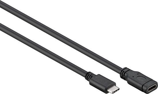 Goobay USB-C naar USB-C verlengkabel - USB3.0 - 1 meter - Zwart - 10 stuks