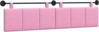 vidaXL - Hangend hoofdbord - Roze - Stof
