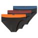 SCHIESSER Slip saffier / neonoranje / wijnrood / zwart