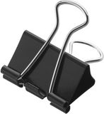 Westcott papierklem - zwart - 41mm - metaal - 12 stuks
