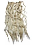 Merkloos / Sans marque Blond Synthetisch Haar Clip-In Krullende Extensions