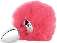 Fox Tail Aluminum Plug - Roze