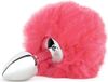 Fox Tail Aluminum Plug - Roze