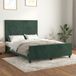 Maison Exclusive - Cadre de lit sans matelas, vert foncé, 140x190 cm, velours