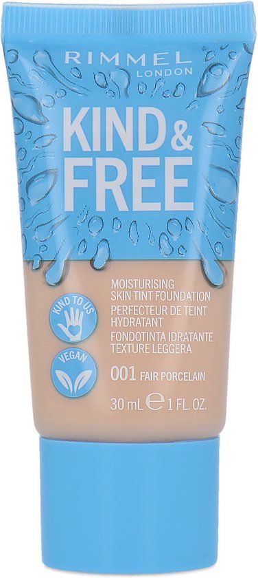 Rimmel Kind & Free Foundation - 001 Fair Porcelain - 30ml