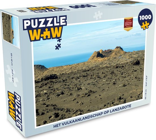 MuchoWow Puzzel Het vulkaanlandschap op Lanzarote - Legpuzzel - Puzzel 1000 stukjes volwassenen - Sinterklaas cadeautjes - Sinterklaas voor grote kinderen