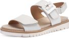 Ara Kent Plateau Sandalen Dames Wit Leer Maat 40