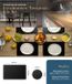 Placemats recyclé cuir - set de 4, antidérapant et élégant - Noir