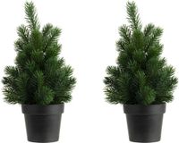Billiet - Vanlaere 2x stuks arbre artificiel/arbre de Noël artificiel vert 22 cm
