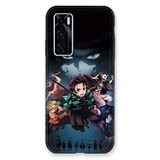 Beschermhoes Vivo Beschermhoes voor Vivo Y70 Manga Demon Slayer, zwart
