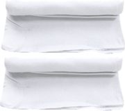 Merkloos / Sans marque Billiet - Vanlaere 2x Sneeuwdeken / sneeuwtapijt op rol 90 x 180 cm - Wit