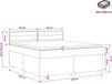 vidaXL Boxspringbed met matras Crèmekleurig 160 x 200 cm Stof