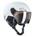 Black Crevice Chamonix Skihelm met vizier, mat wit/carbon/zwart, S (51-54 cm)