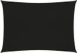 vidaXL Zonnezeil 160 g/m² 3x4,5 m HDPE Zwart