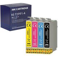 Epson Vervangende inktcartridge 29XL compatibel Expression Home XP-235 XP-240 XP-245 XP-250 XP-255 XP-330 XP-335 XP-340 XP-345 XP-350 XP-355 XP-430 XP-432 XP-435 XP-440 XP-442 XP-445 XP-450 XP-452 XP-455 Pakket 1 Zwart 1 Cyaan 1 Magenta 1 Geel