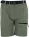 Peak Mountain Korte broek met riem voor vrouwen, olijfgroen medium, Maat M