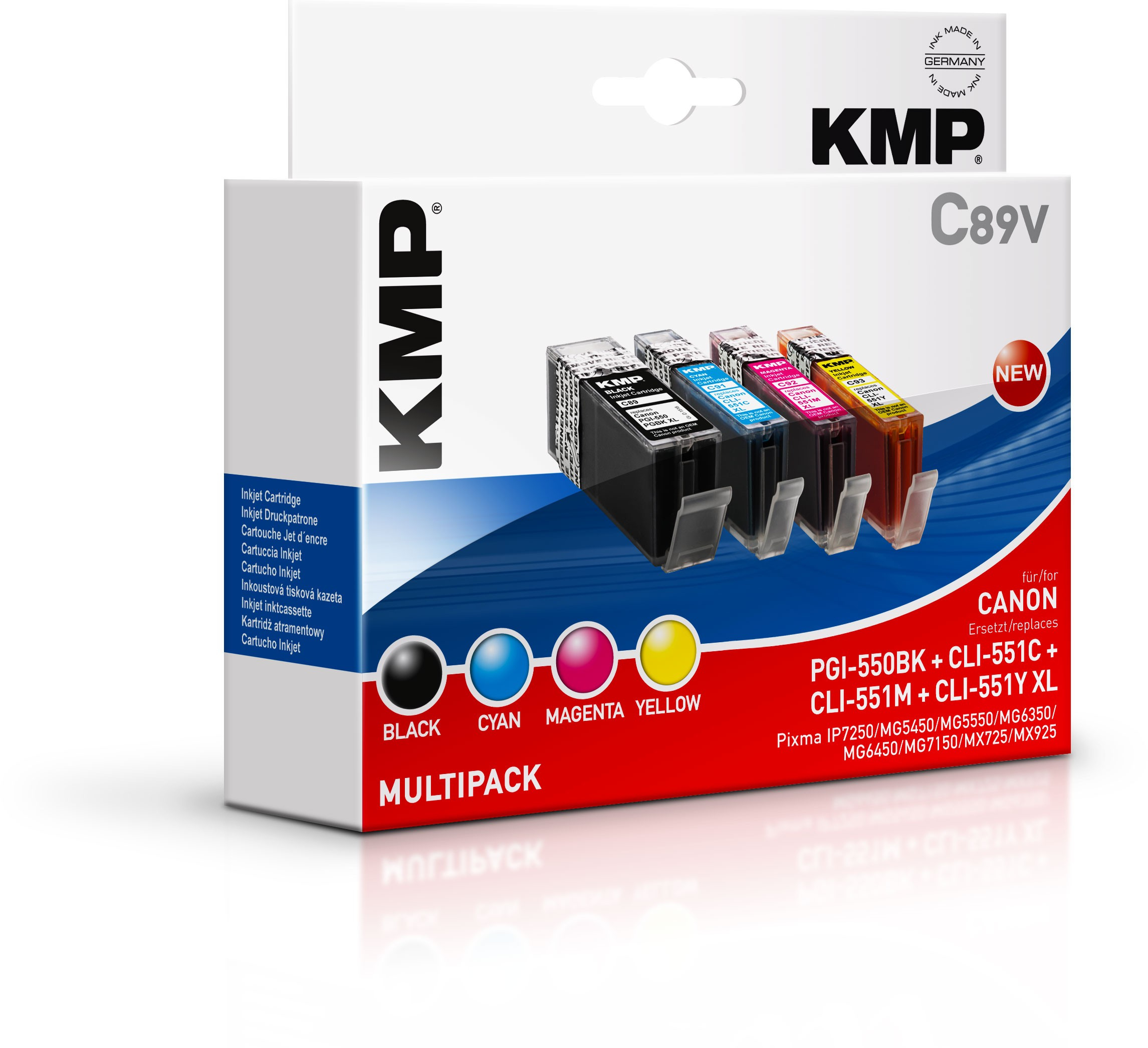KMP 1518,0050 multi pack / cyaan, geel, magenta, zwart