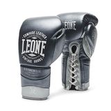 Leone1947 Authentic 2 Bokshandschoenen Leer Grijs 10 oz