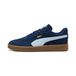 PUMA Mostro Suede uniseks sneakers, Blauw/Goud, Maat 45
