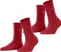 Esprit Uni 2-Pack eenkleurig katoen multipack sokken dames roze - maat 35-38
