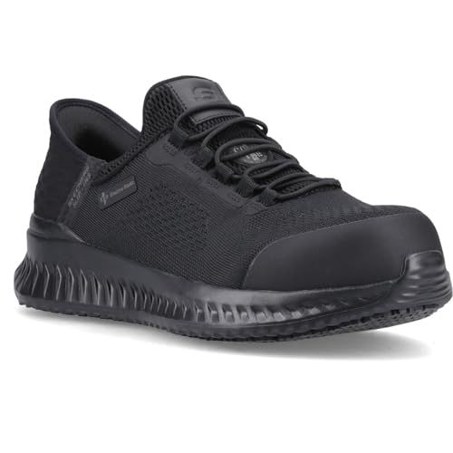 Skechers Work Hands Free Slip-In Tilido heren sneaker - Zwart - Maat 41