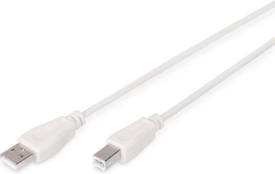 Digitus USB 2.0 A Male naar USB 2.0 A Male Kabel 1.8m Beige