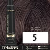 Femmas Haarverf Lichtbruin 5 - 100ml