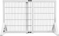 PawHut Barrière pour animaux de compagnie - Pin - Blanc