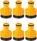 Merkloos Set van 4 tuin waterkraan adapters 1/2 inch naar 3/4 inch