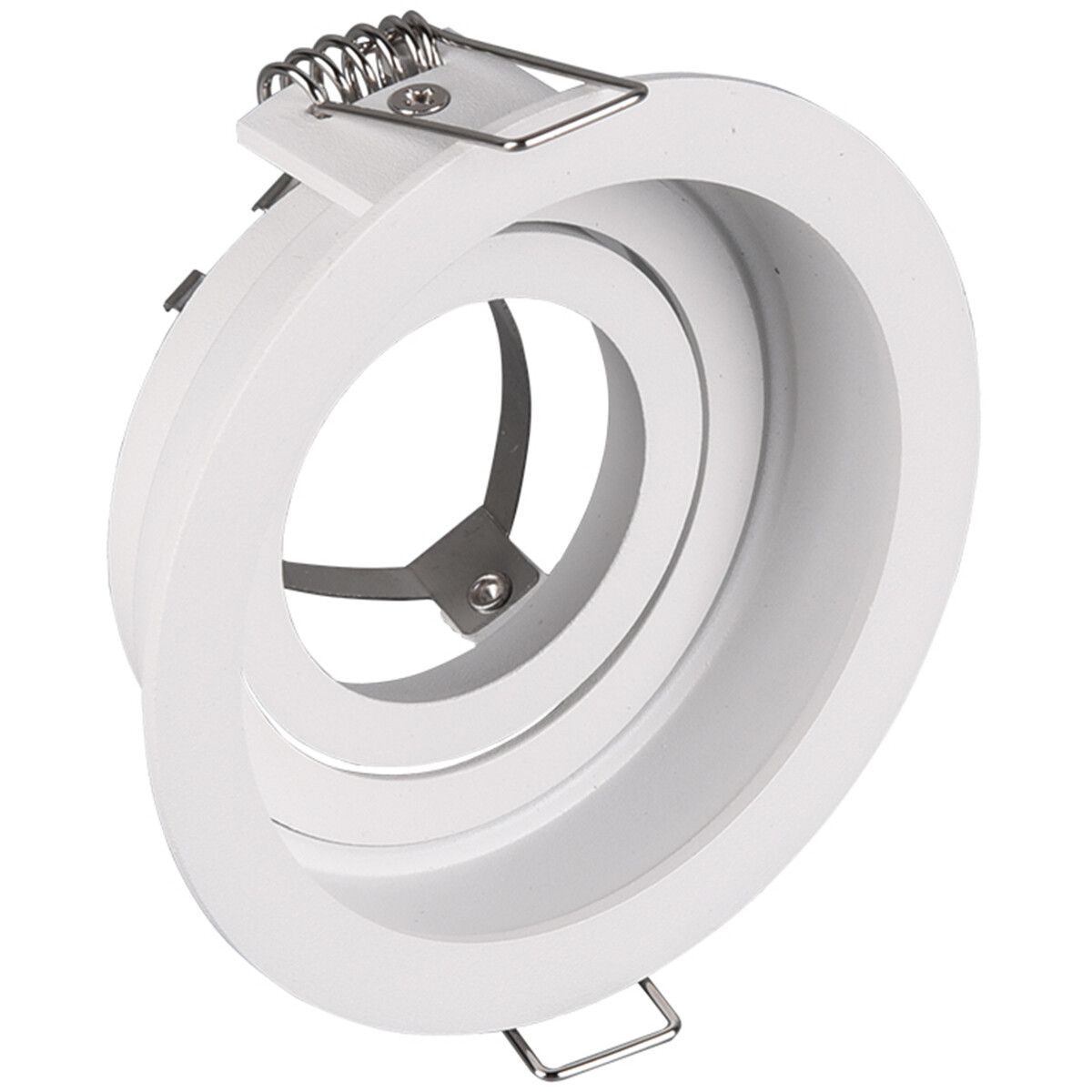 BES LED Spot Armatuur GU10 - Trion Kenan - Inbouw Rond - 1-lichts - Mat Wit - Aluminium - Ø90mm