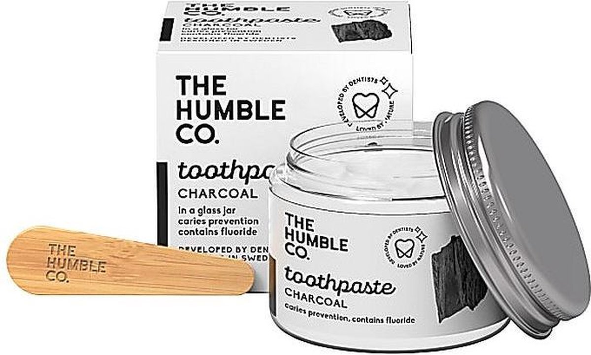 Humble Brush Tandpasta Zero Waste - Charcoal met fluor Houtskool