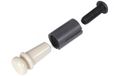 StewMac SM4144 NoJak Endpin - Plastique blanc pour guitares acoustiques