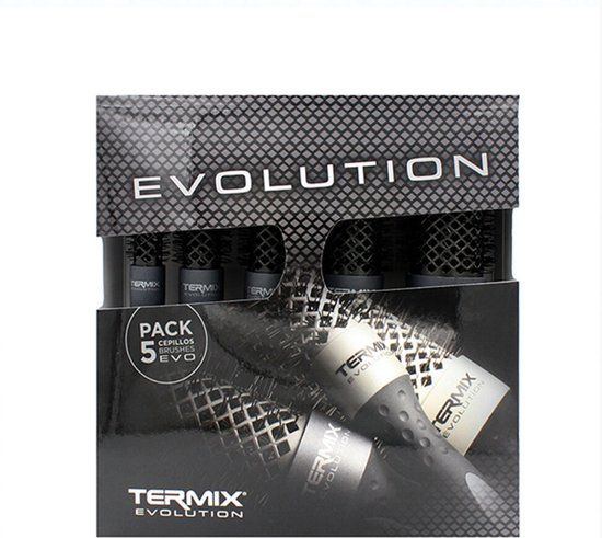 Termix Kammen- en borstelset Maletin/tubo 5 (5 uds) - Zilver