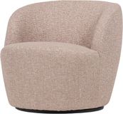 WOOOD Serra Draaifauteuil - Melange Stof - Naturel