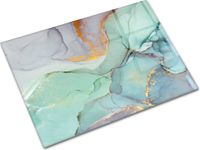DECORITA Keurrijk Marmer Tempered Glas Snijplank 30cm × 40cm - Glassnijplank