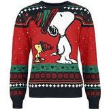 Peanuts Dames Christmas jumper - Snoopy And Woodstock - meerkleurig - M