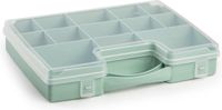 Plasticforte Opbergkoffertje - 13-vaks - mintgroen
