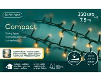 Lumineo compact kerstverlichting | 350 LED | 7.5 meter | warm wit en klassiek warm
