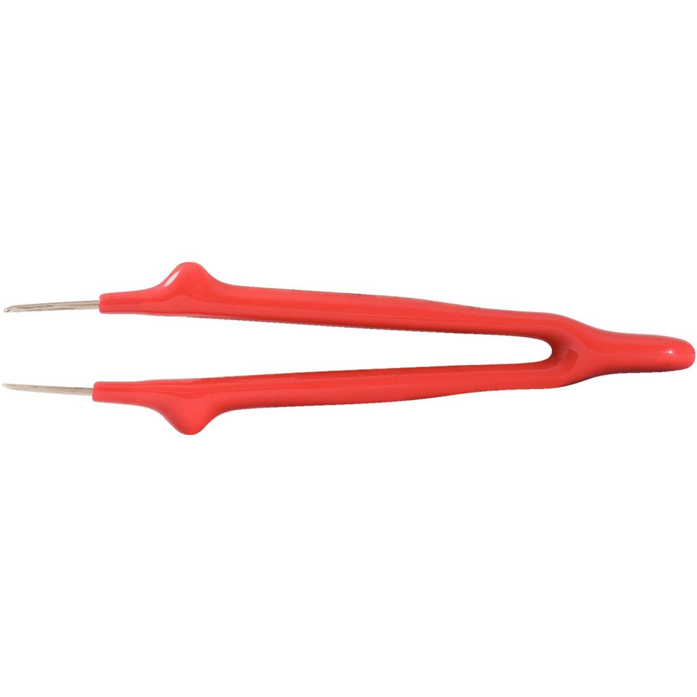 KS TOOLS Pinzette mit Schutzisolierung, gerade, 13,5mm