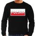 Bellatio Decorations Polen / Polska landen sweater zwart heren - Polen landen sweater / kleding - EK / WK / Olympische spelen outfit XL