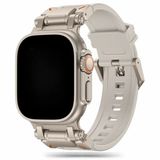 123watches Robust bandje - siliconen - sterrenlicht - titanium - 44/45/46/49 mm - Geschikt voor Apple Watch