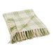 DII Moderne boerderij geruite collectie katoenen franje plaid deken, 50x60, wit/antiek groen