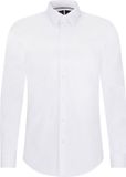 Hugo Boss BOSS P-ray-s slim fit overhemd - popeline - wit - Strijkvriendelijk - Boordmaat: 44