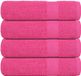 vidaXL - Serviettes de douche - FROGN - 4 pièces - 70x140 cm - 360 g/m² - Rose
