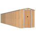 vidaXL Tuinschuur 1021x223 cm Staal Bruin