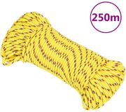 vidaXL Boottouw 5 mm 250 m polypropyleen geel
